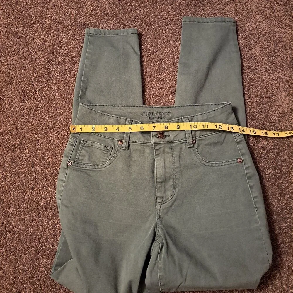 Maurices Olive Green High Rise Skinny Jean - Picture 5 of 8